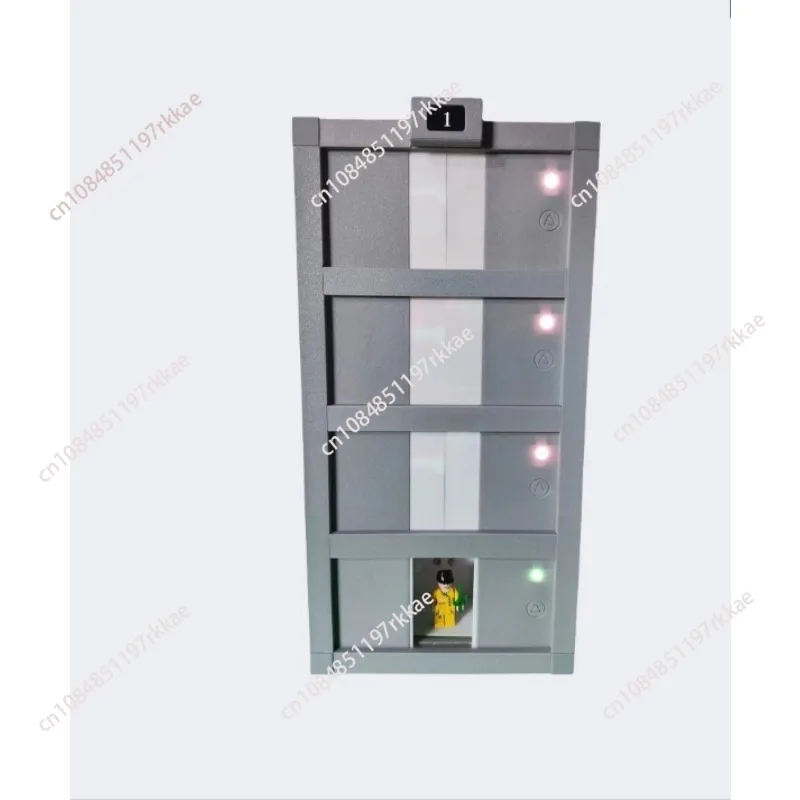 Four-story Elevator DIY Simulation Miniature Model, Simulated AI Voice Control, Finished Product, Ornament