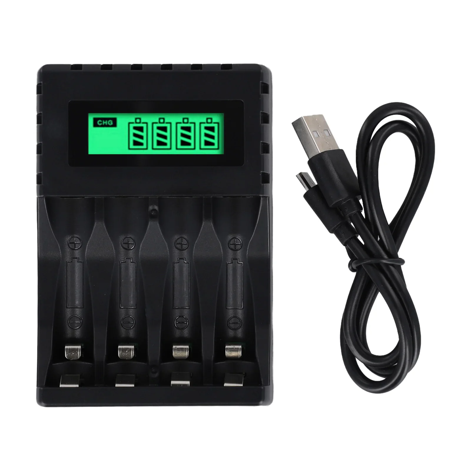 

For AA Batteries Nickel-Cadmium NIMH Charger For Home Use Convenient Charging Solution Efficient Charging LCD Display