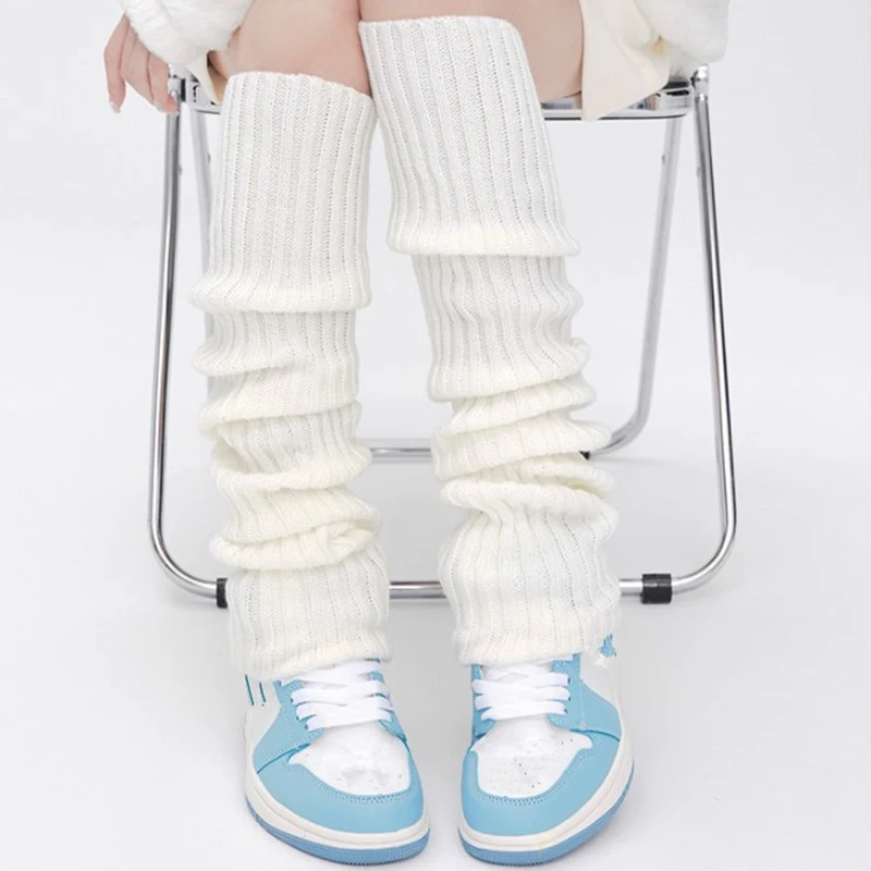 Winter Leg Warmers Long Socks Women\'s Autumn Winter Legs Warmers Knitted Foot Cover Crochet Socks