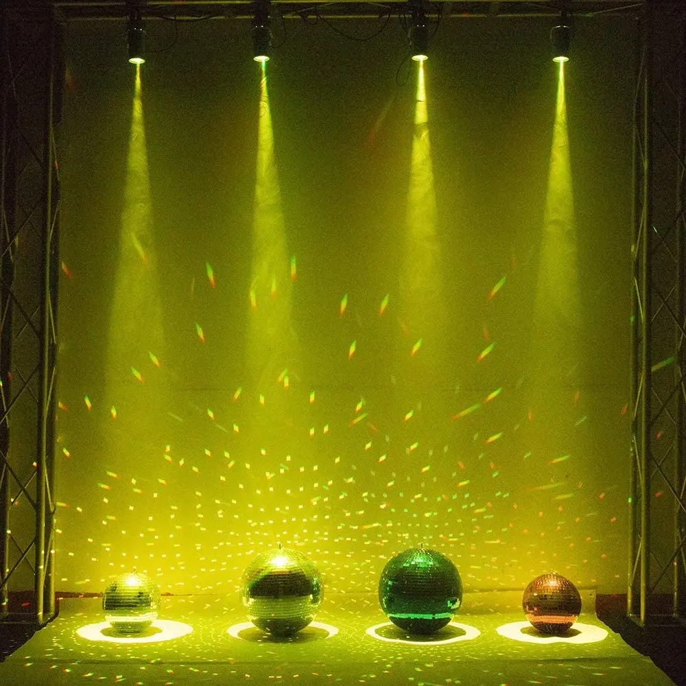 Led Pinspot DMX 12w Full Color RGBW 4IN1 Led Spot Light Use for Mirror Ball Window Display Boutique Disco Ballroom KTV Bar Club