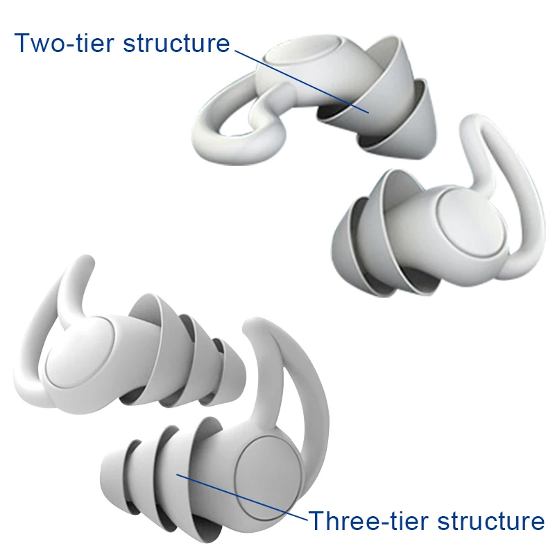 Imagem -03 - Tampões Anti-ruído para Dormir Ruído Forte Ambiente de Trabalho Viajar Natação Focalização Estudo Concerto