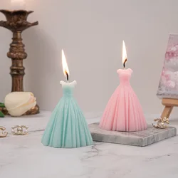 Wedding Scented Candle Souvenir Inscreative Home Decoration Set Dress Candle Wedding Gift