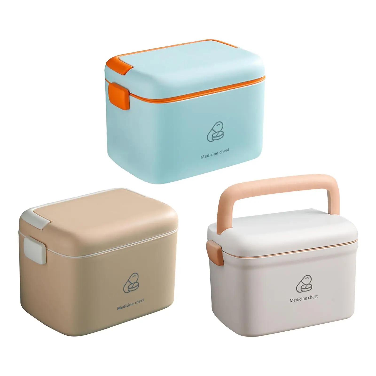 Multipurpose Storage Box Case Double Layer Decoration Organizer Container Organizing Bin for Living Room Bathroom Countertop