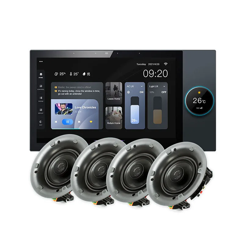 new 10In Smart Control Panel Multi-Functional WiFi Home Background Music System Zigbee Gateway Touch Home Automation Smart Life