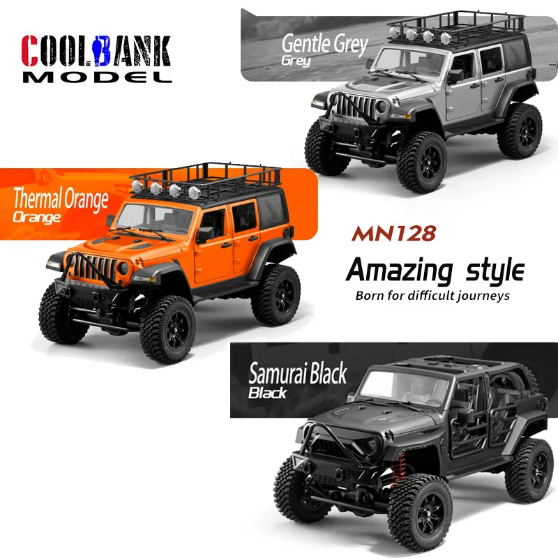 MN-128 1/12 Scale 4WD RC Off-Road Vehicles Remote Control Car, High Speed 2.4G RC Electric AWD All Terrain Off-Road Truck Toys