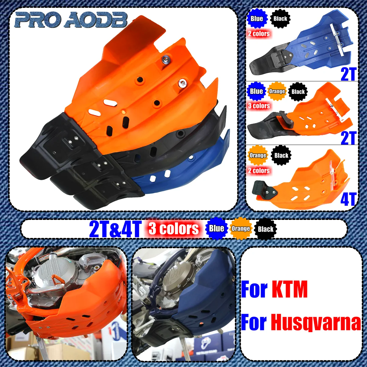 

Motorcycle Engine shield Frame Protector Cover Guard Skid Plate For Husqvarna FE FC TE TC For KTM EXC XCF SXF XC-F SX-F 250 350