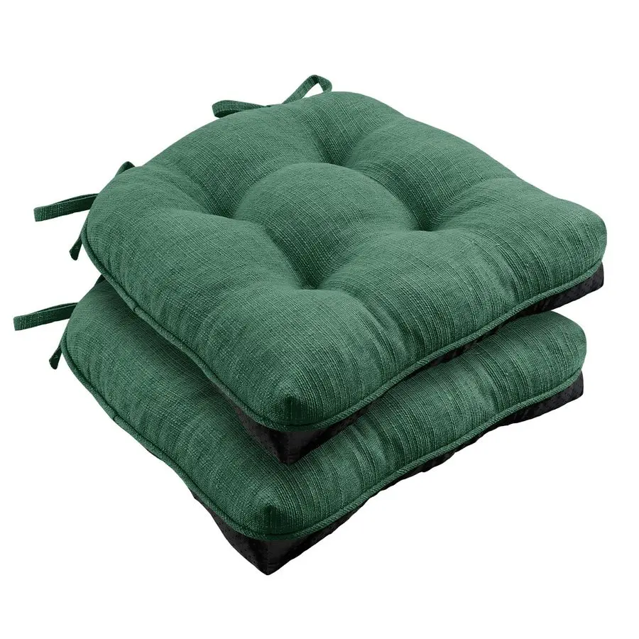 

Подушки для стульев, нескользящие накладки на кухонные стулья с завязками, набор из 2 подушек для кухонных стульев с тафтингом и наполнителем из измельченного пенопласта, 15