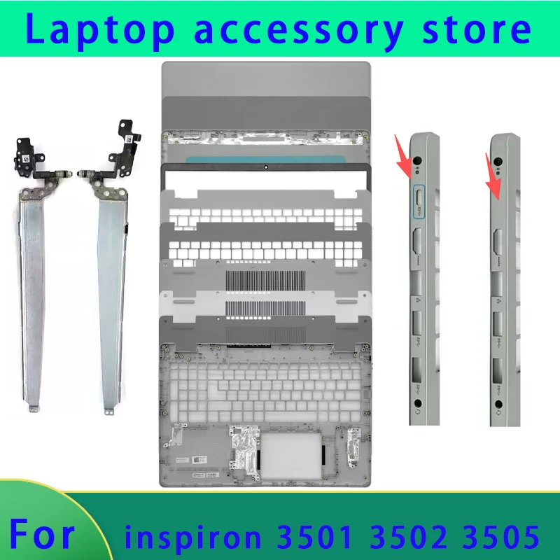 

Suitable for Inspiron 15 3501 3502 3505 series laptops LCD top cover, front panel, palm rest bottom shell, hinge ABCD cover