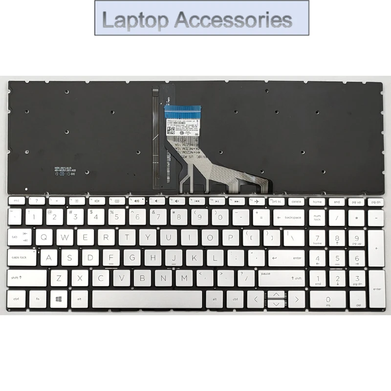 

Новая клавиатура для ноутбука HP 15-DU 15-DW 15-DW0037WM 15-DW0081WM 15-DW0083WM 15-DW1024WM 15-DW1081WM 15S-DU, серебристая, США, с подсветкой
