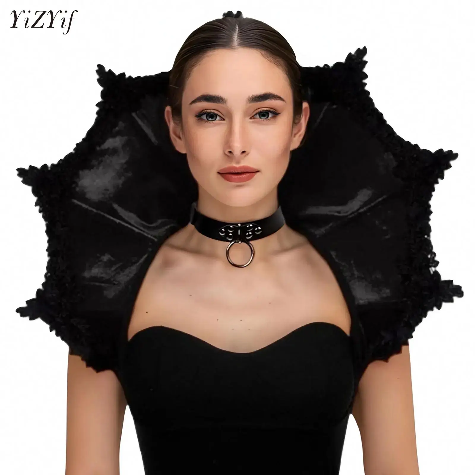 

Velvet Victorian Collar Women Gothic Vampire Neck Collar for Cosplay Halloween Costume Carnival Masquerade Party Witch Costumes