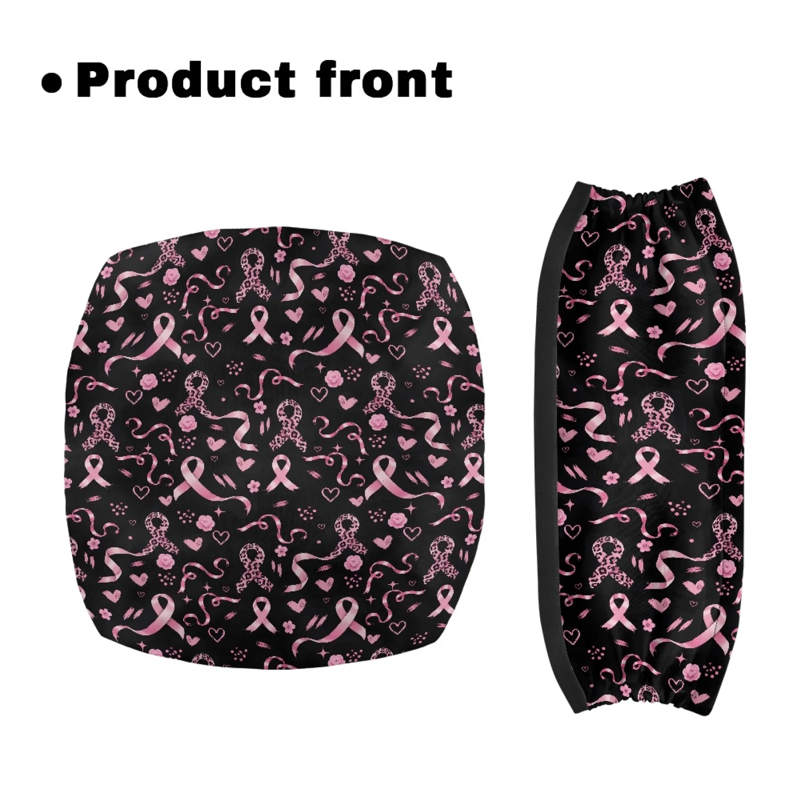 Coloranimal Ensemble de 2 housses de siège pour marcheur, motif ruban rose et léopard, lavables en machine, pour unisexe
