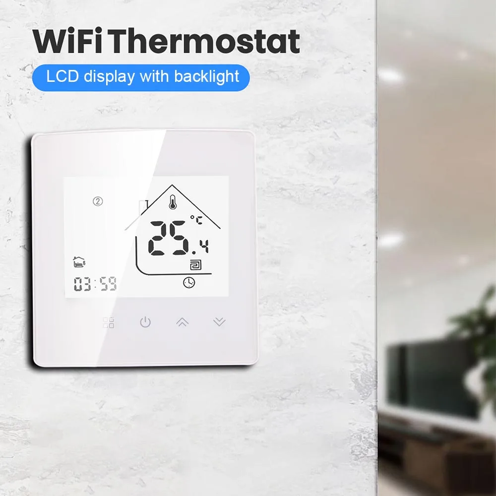 MINCO HEAT Smart Tuya WiFi Electric 16A 25A Floor Heating Thermostat Temperature Controller with External Sensor Probe