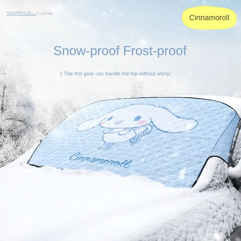 

Sanrio Car Windshield Snow and Frost Protection Cartoon Cinnamoroll My Melody Sun Protection and Heat Insulation Sunshade