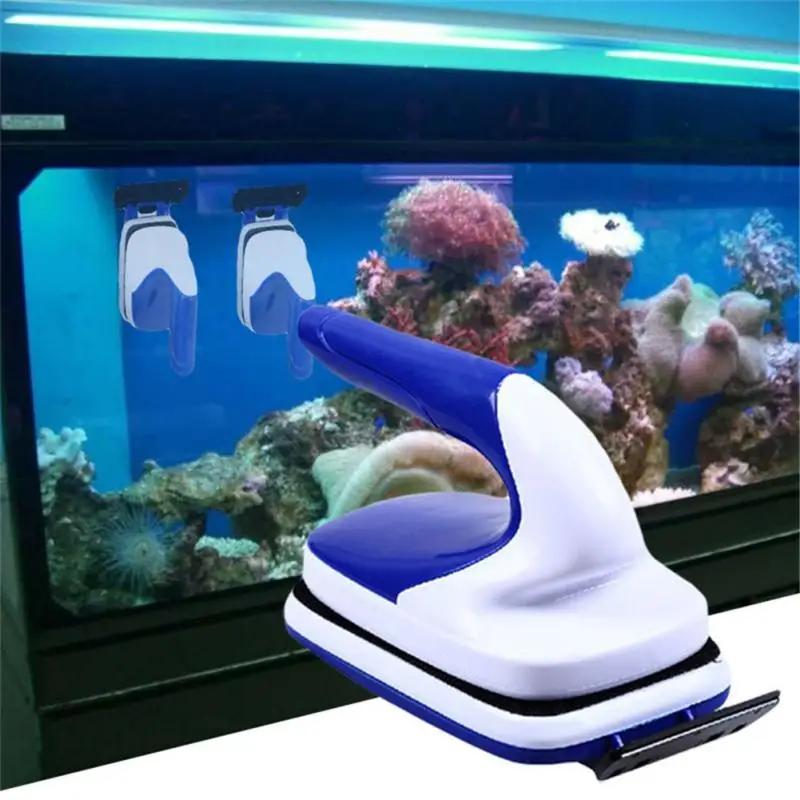 Floating Magnetic Clean Brush Aquarium Fish Tank Glass Algae Scraper Glass Window Cleaner Tools Fish Tank Cleaning Magnets Brush