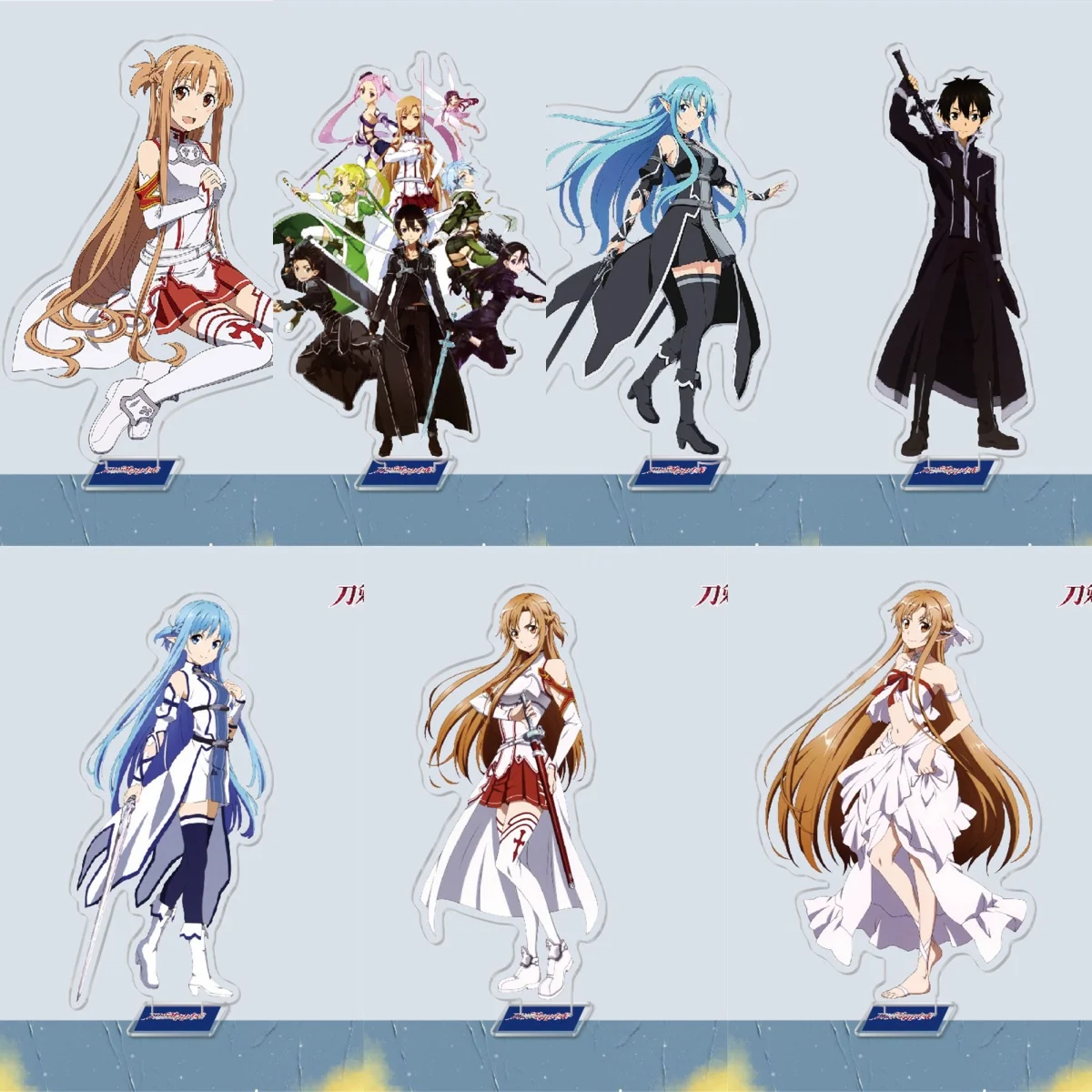 

15CM Anime Sword Online Acrylic Stand Model Cosplay Charm Characters Ornament Accesorios Goods birthday Collection Gifts