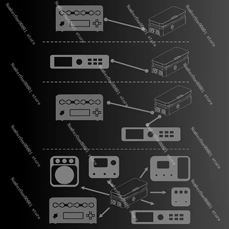 Paint Audio Foot Captain-SWL Dual Outputs Expression Pedal Multi-Effects Compatible For Tip/Ring Connection