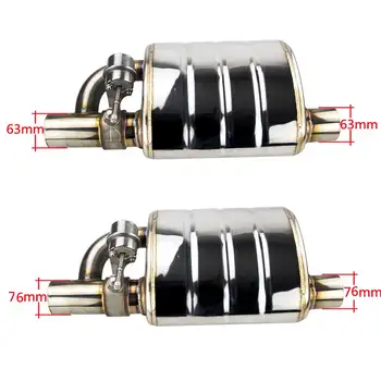 EPLUS Sada elektronických ventilů do výfuku automobilu Univerzální víceúhlový režim 51 63 76MM Ovladač Dálkový ovladač Sada spínačů 10 nejlepší prodej tlumič výfuku s dálkovým ovládáním - №7