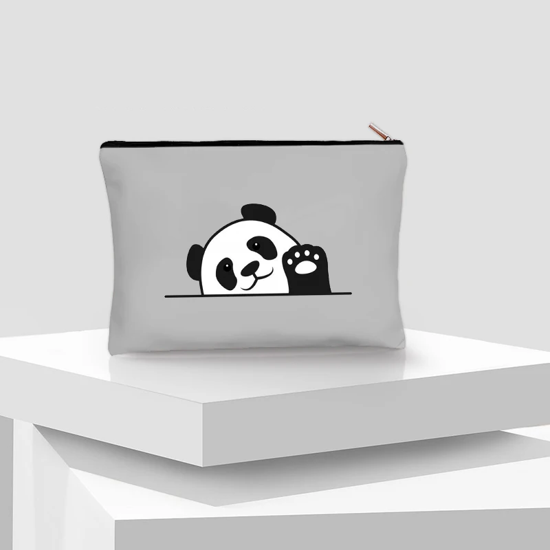 Kawaii Panda Cosmetic Case bambini viaggi necessità toilette borsa per pannolini borsa per il trucco per belle ragazze compleanno regalo di capodanno