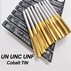 M35 Cobalt U.S. American Straight Flute Tap HSS-CO TiN Coated UN UNC UNF Machine Plug Thread Screw Tap