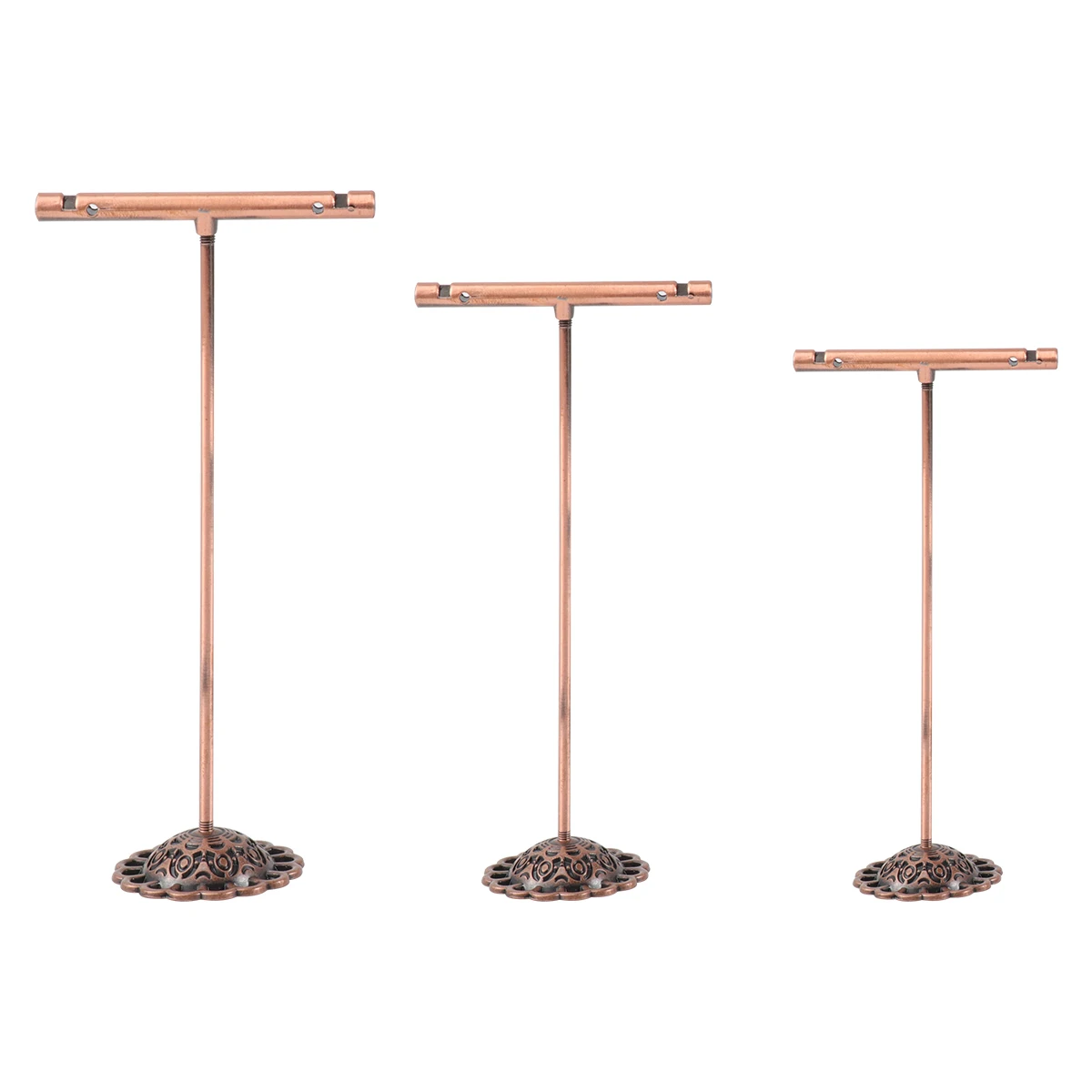 

3pcs Earring Display 3 Jewelry Display Stand Pcs T Shape Jewelry Organizer Iron Holder Necklace Bracelet Key Storage