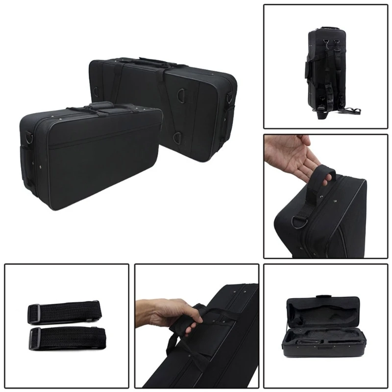 

Trumpet Carrying Case Water Resistant Double Transport Handles Trumpet Box 69HD