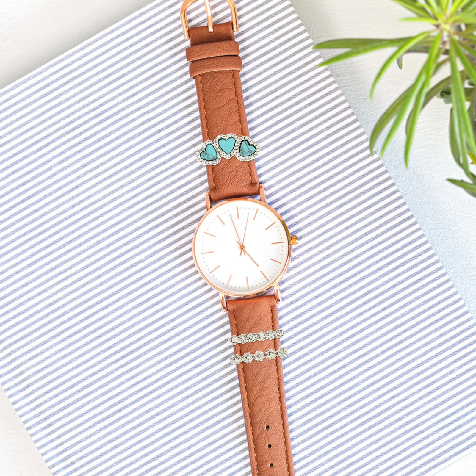 1 Takım Turkuaz Taşlı Saat Kay - Stones Watches & Jewelry In Sweden Ab incelemesi ve fiyatı