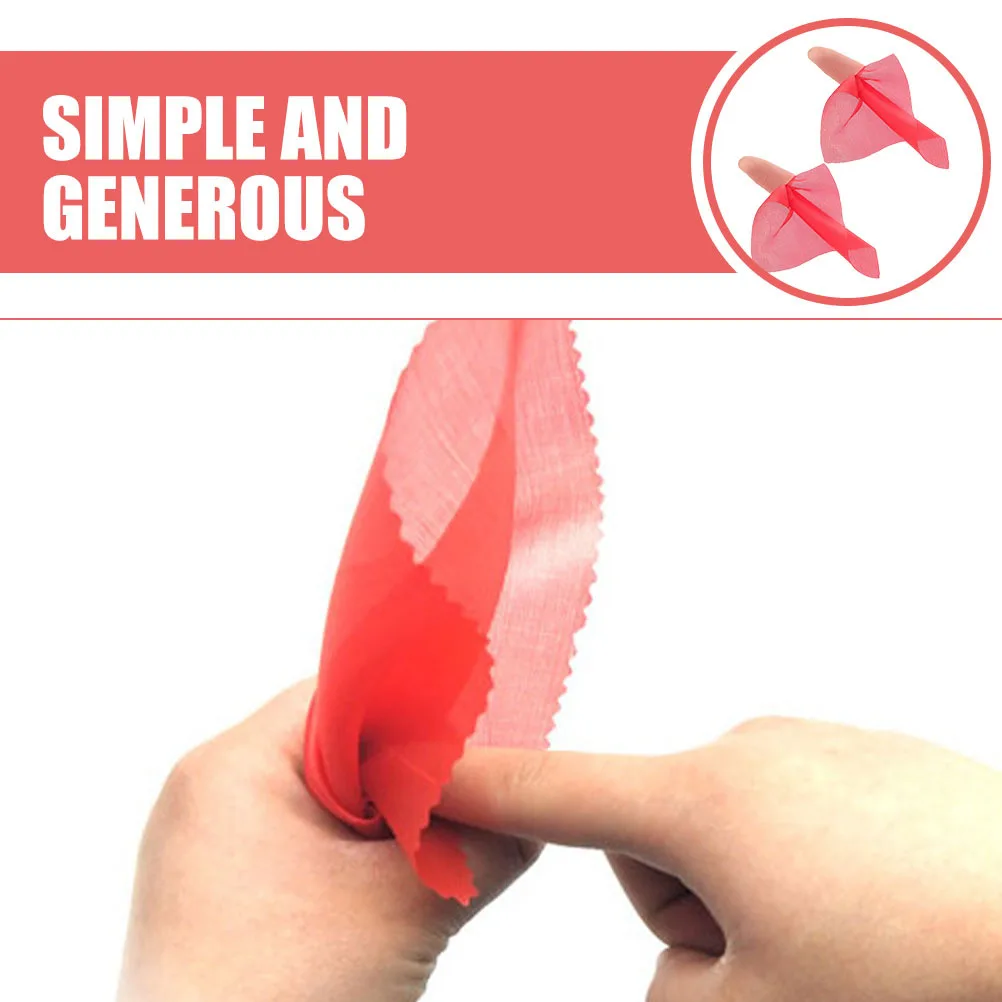 3 مجموعات وشاح حريري الدعائم وهمية إصبع خدعة وشاح لمرحلة الأداء حفلة الدعامة شعوذة الرقص للتحايل التبعي #1