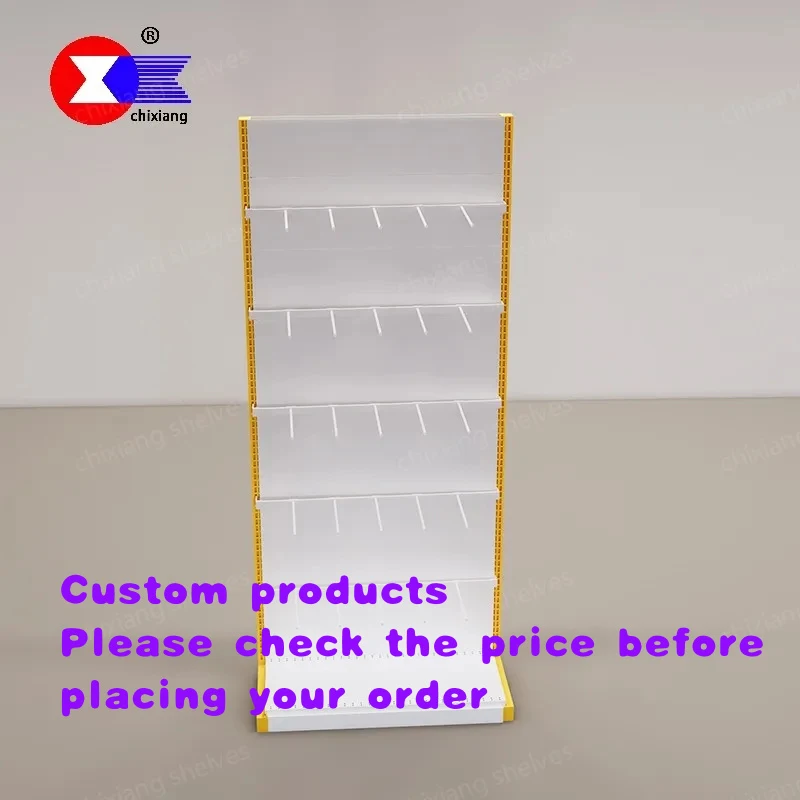 

custom.Customizable LED Retail Jewelry Display Rack with Hooks Mobile Phone Stores Boutique Use MDF+Steel Construction