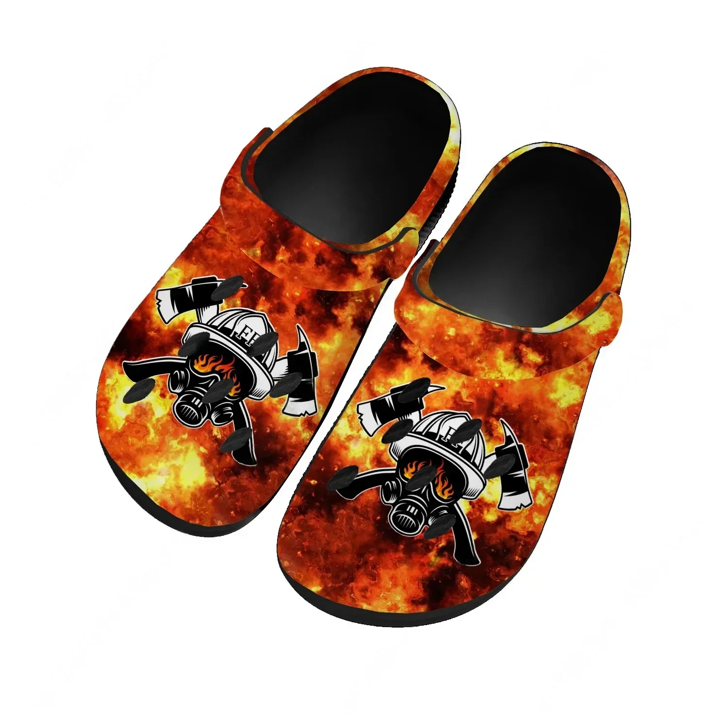 

Firefighter House Fire Rescue Sandals Women Teenager Home Fashion Water Shoe Garden Breathable Comfort Beach Hole Slippers