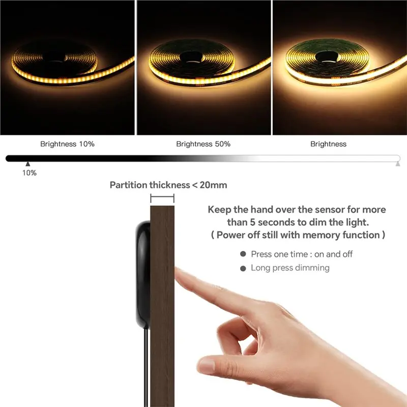 kit-striscia-led-cob-t21c-con-funzione-dimmer-e-interruttore-touch-per-decorazione-di-pareti-acustiche-spina-usa-inclusa