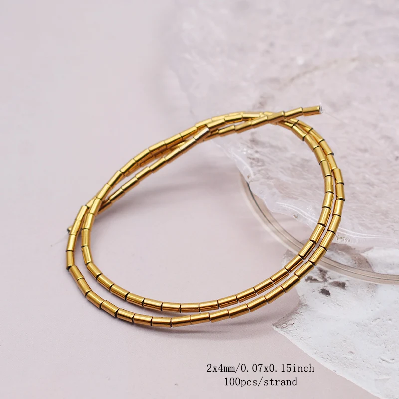 Überzug Gold Farbe Retention Natürliche Hämatit Stein Spacer Lose Perlen Für Schmuck Machen Diy Armbänder Finden
