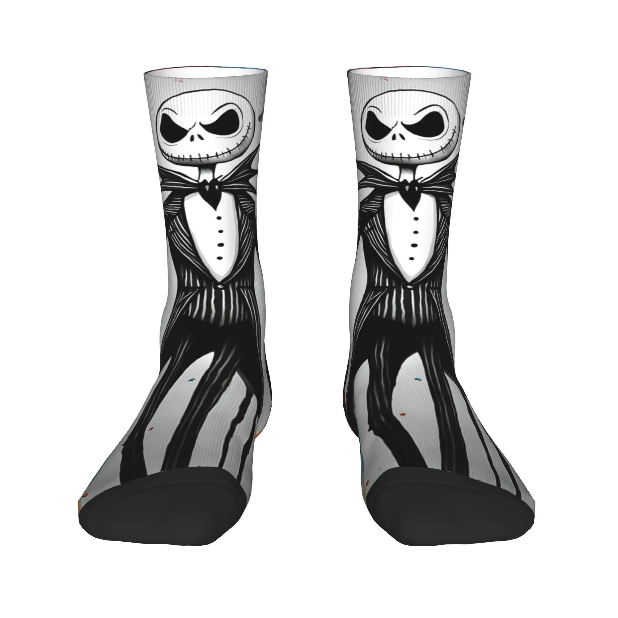 

Nightmare Before Christmas Dress Socks Men Women Warm Funny Novelty Halloween Movie Jack Skullington Crew Socks