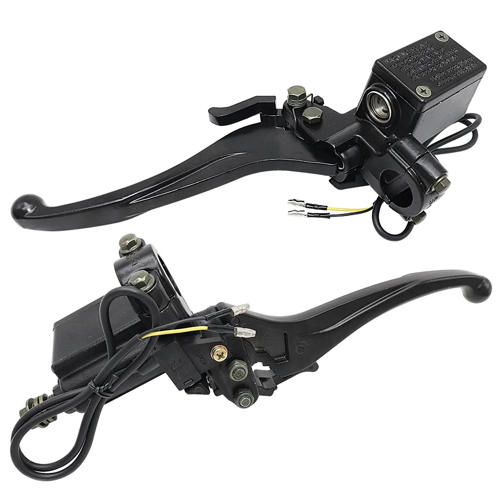 

1pcs Motorcycle Left / Right Upper Front /Rear Brake Pump Hydraulic Clutch Pump with Handle Parking Lock for 150cc 250cc