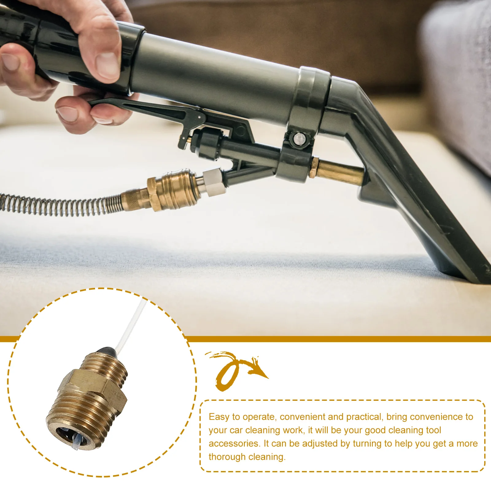 

1Pcs Flexible Air Blower Connecting Hose High-Pressure Rotatable Cleaning Hose for Car Detailing Dust Removing Blower Tool