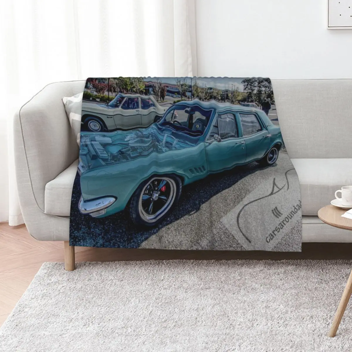 

Misted Holden Brougham in teal Throw Blanket christmas decoration Decorative Throw Heavy Soft Plush Plaid Blankets