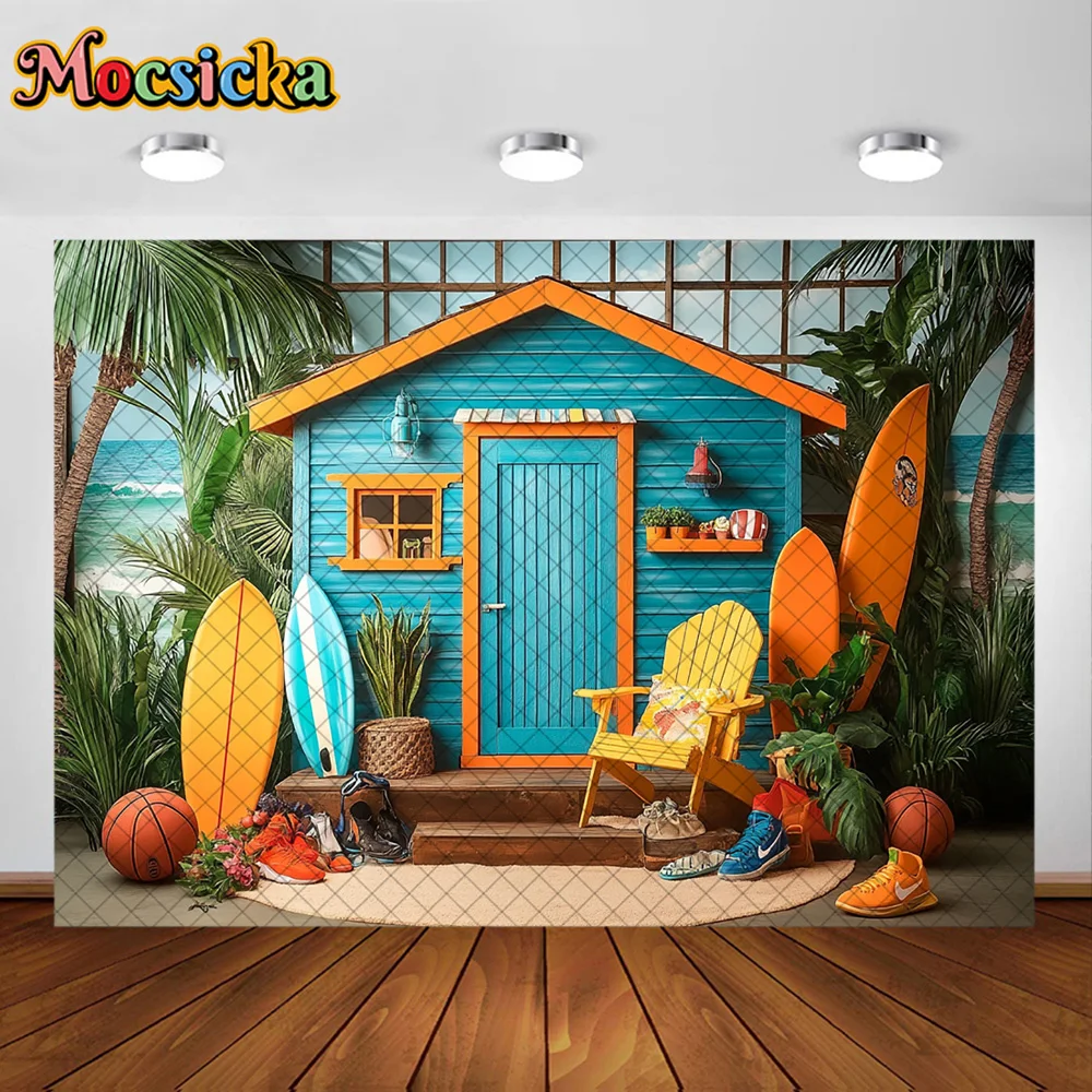 Mocsicka التصوير خلفية هاواي شاطئ ركوب الأمواج مخزن الديكور خلفية استحمام الطفل الوليد حفلة عيد ميلاد حفلة موسيقية الاستوديو