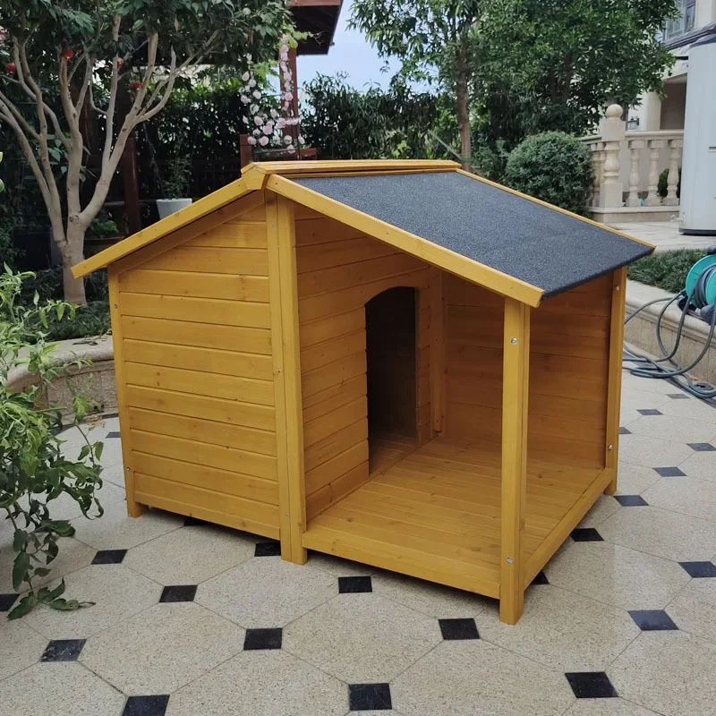 

Wooden Outdoor Dog Cage Garden Courtyard Manufacturer Kennel Cross Border