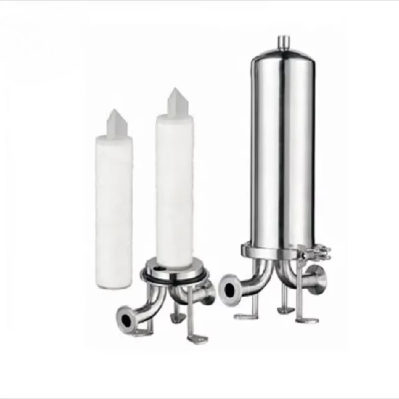 New High Filtration Effective 10inch Stainless Steel Cartridge Filter Housing for Industrial Use Mineral Water Liquids Beverage view 4