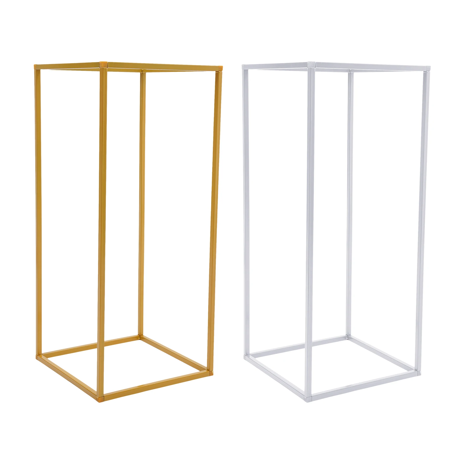 Branco e ouro balão Stand com flor Stands, Metal casamento Stand, casamento Backdrop Stand