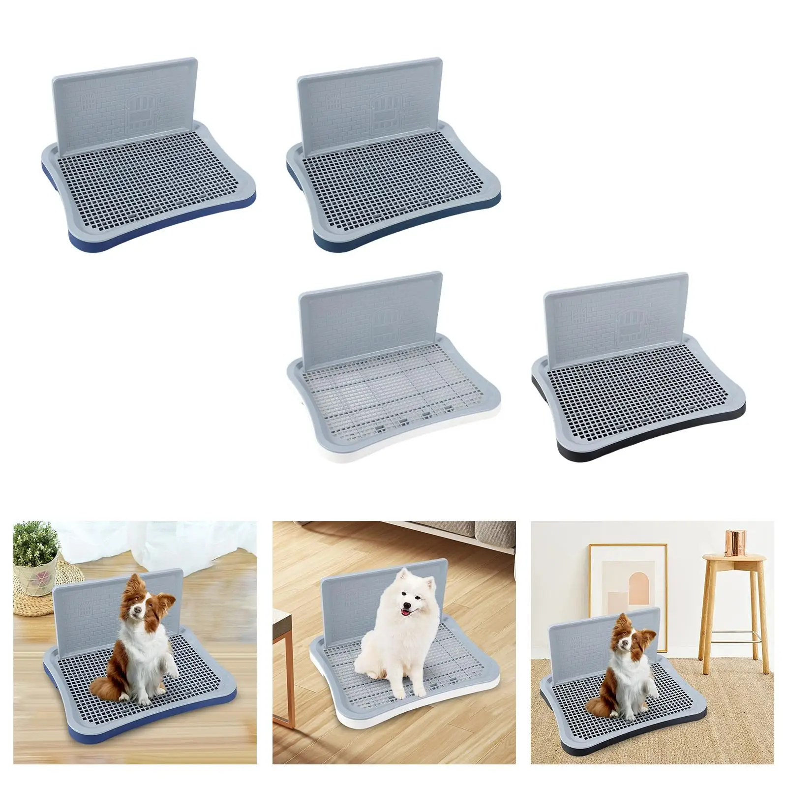Bandeja sanitaria antisalpicaduras reutilizable para perros y gatos - imagen 3