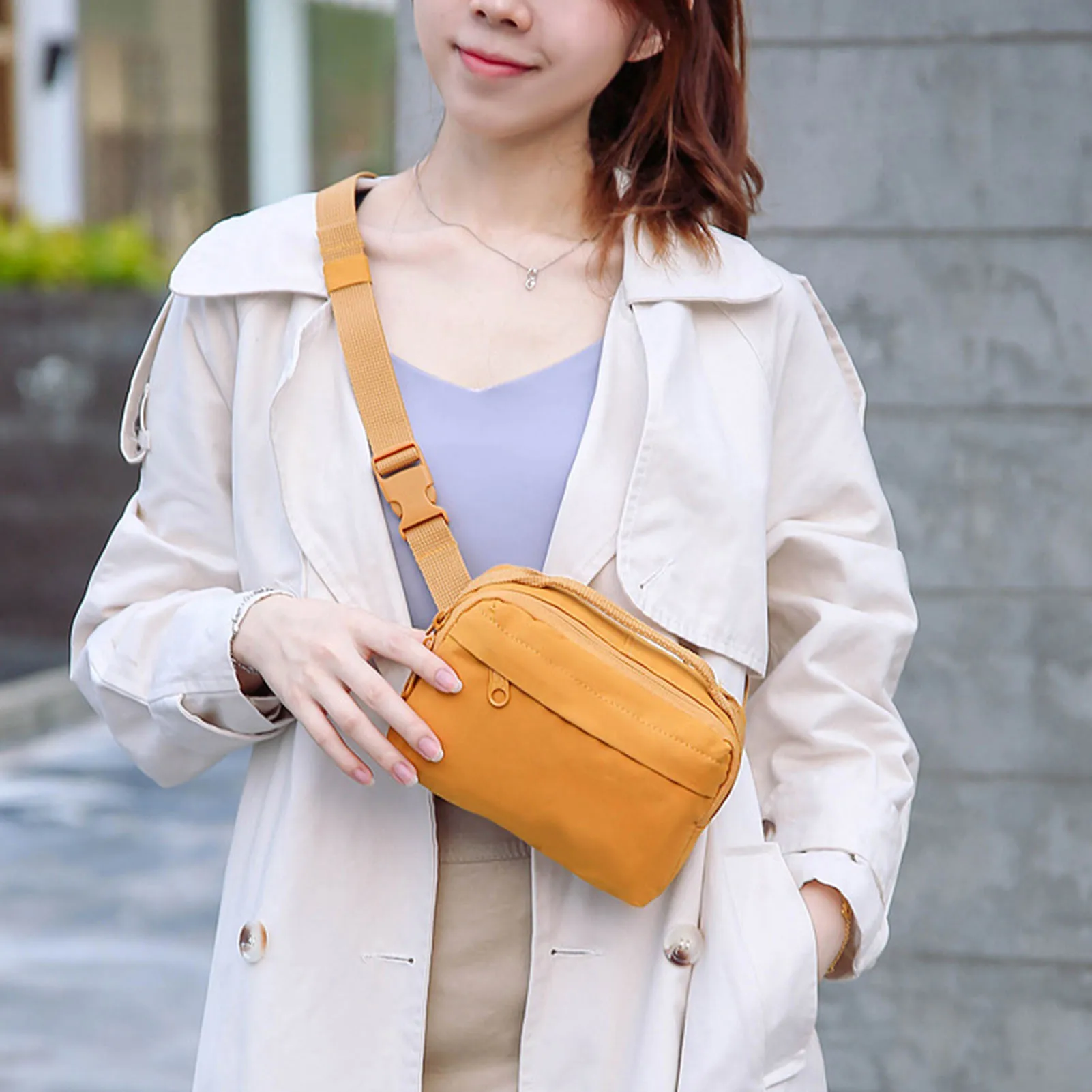 

Mini Running Waist Bag Fashion Crossbody Shoulder Bag Lightweight Sports Fanny Pack for Jogging Gym Hiking Travel