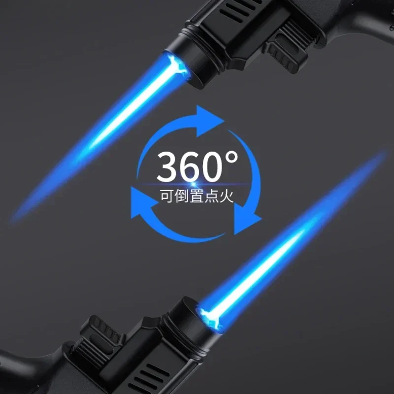 

Газовая зажигалка-горелка для барбекю, ветрозащитная, для кухни, турбинная, с большим объемом газа, для аэрографии, ювелирных работ, сварки металла