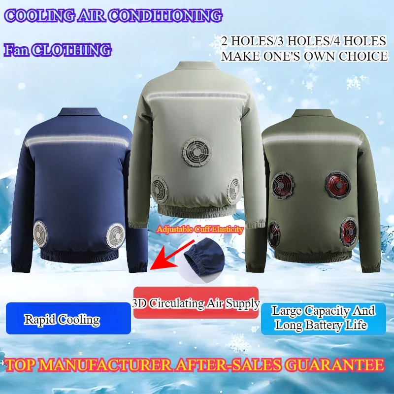 Summer 4 Fan Air Conditioning Clothing Cool Vest Men Women Travel Ultralight Brand Outdoor Sports Jacket Sun Windbreaker Fishing