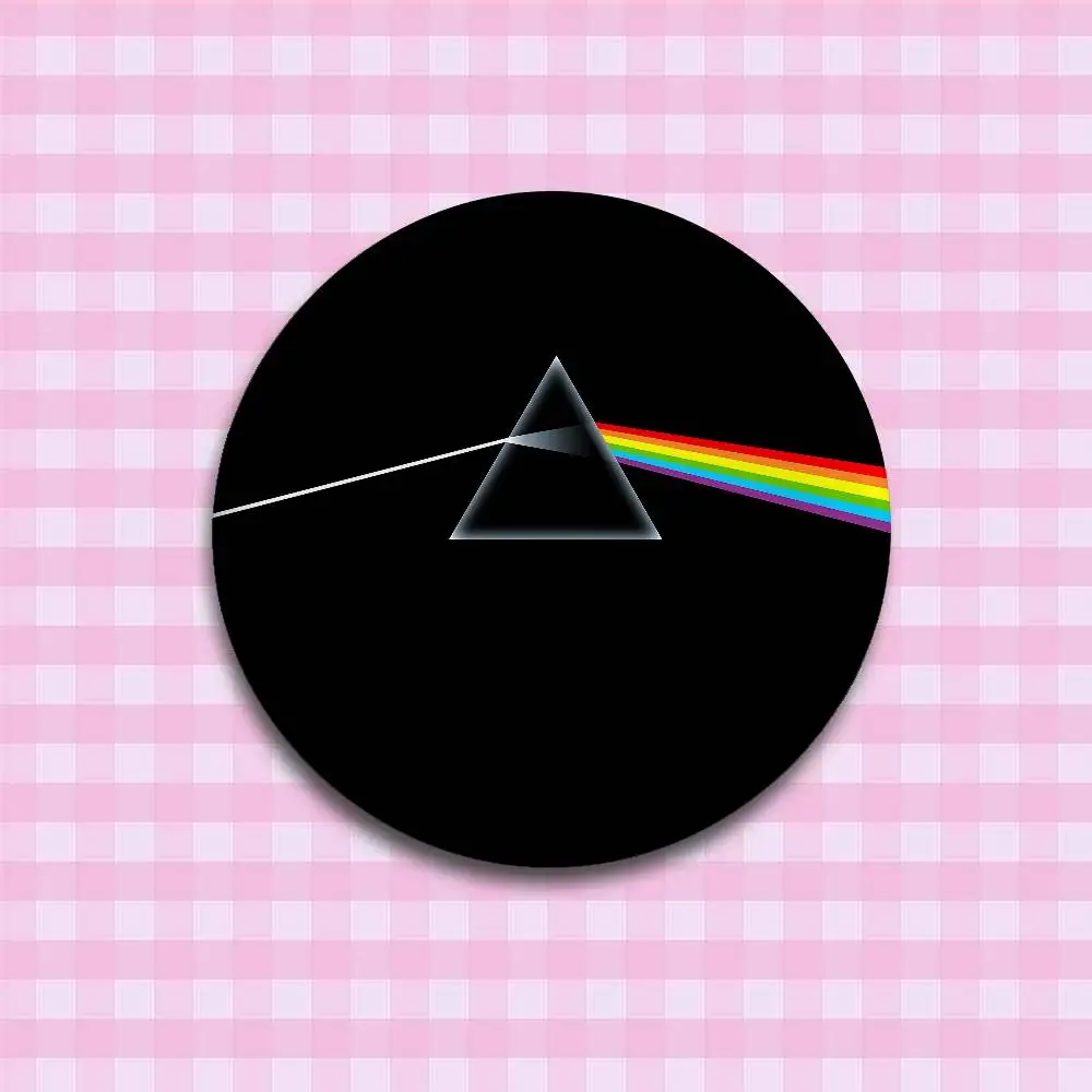 P-Pink-F-Floyds روك باند دبابيس حلية أنيقة دبابيس رائعة شارة مستديرة حقيبة اكسسوارات مجوهرات هدايا #2