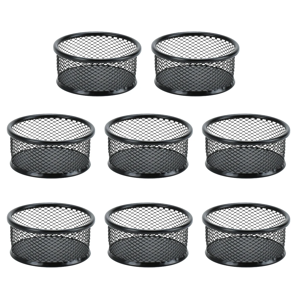 

8 Pcs Paper Clip Barrel Dispenser Paperclip Mesh for Desktop Memo Holders Office Clips Organizer