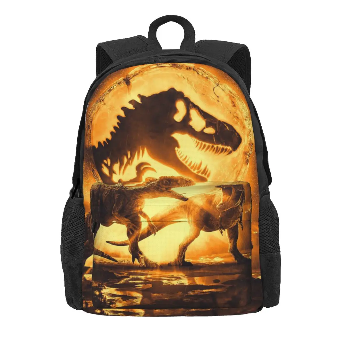 

Jurassics Park Jurassics World Dinosaur Backpack Daypack Large Capacity Children BookBag School Bag Shoulder Bags for Men Women
