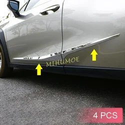 Chrome Car Door Body Side Molding Strips Protector For Lexus UX200 UX250h UX300e 2019 2020 2021 2022 2023 2024