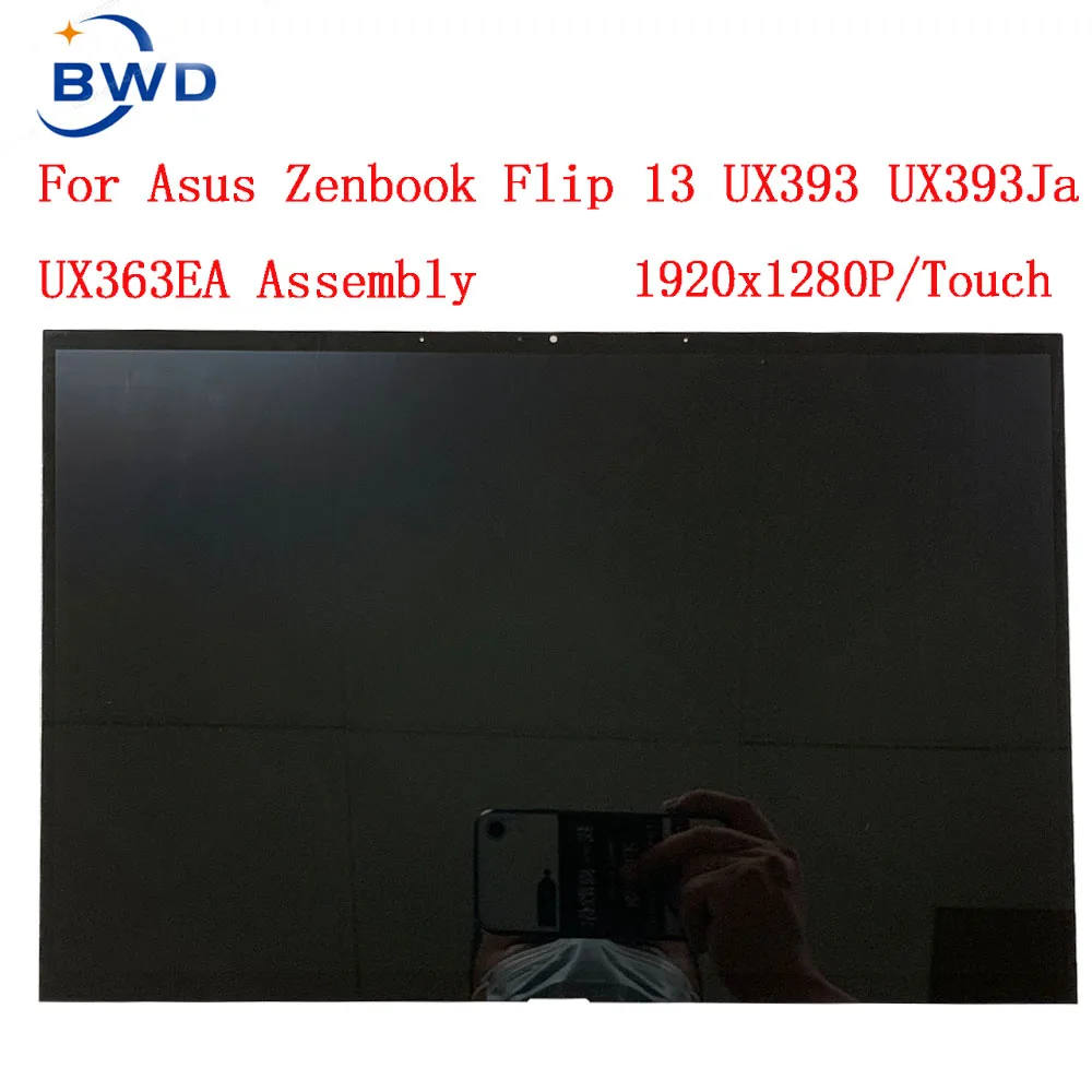 Oryginalny 13.9 calowy ekran dotykowy LCD b139kan01.0 dla ASUS Zenbook S ux393 UX393EA UX393JA