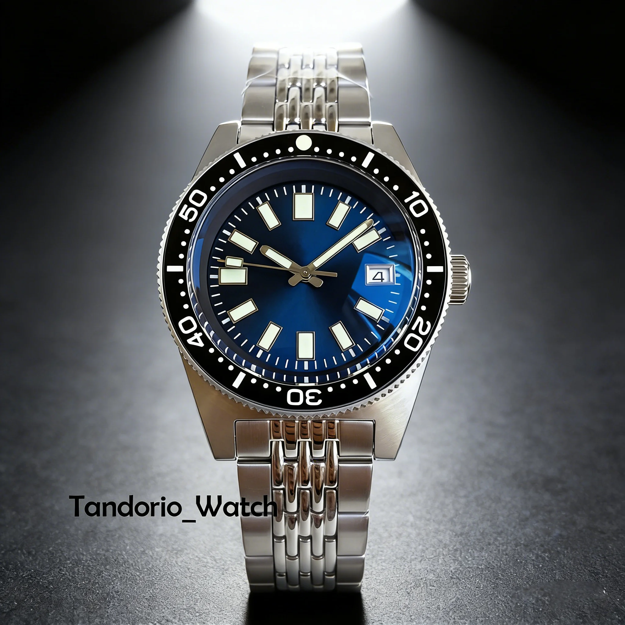 Tandorio 62MAS Style Miyota 8215/PT5000 Mechanical Men Watch 30ATM Domed Sapphire Glass 41mm Diving Business Wristwatch Luminous
