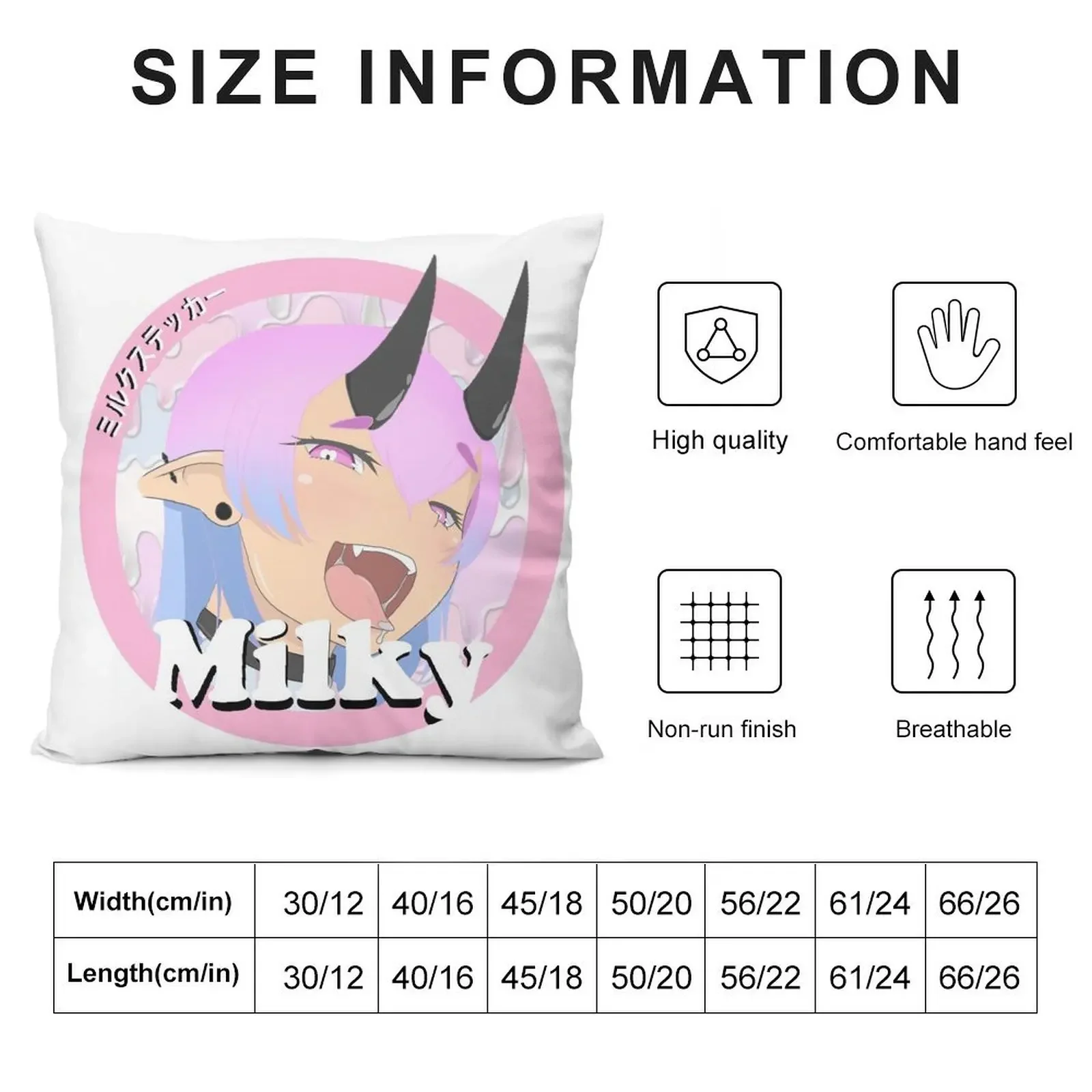 Milky succubus Throw Pillow Couch Pillows Decorative Cushions home decor items Sitting Cushion pillow